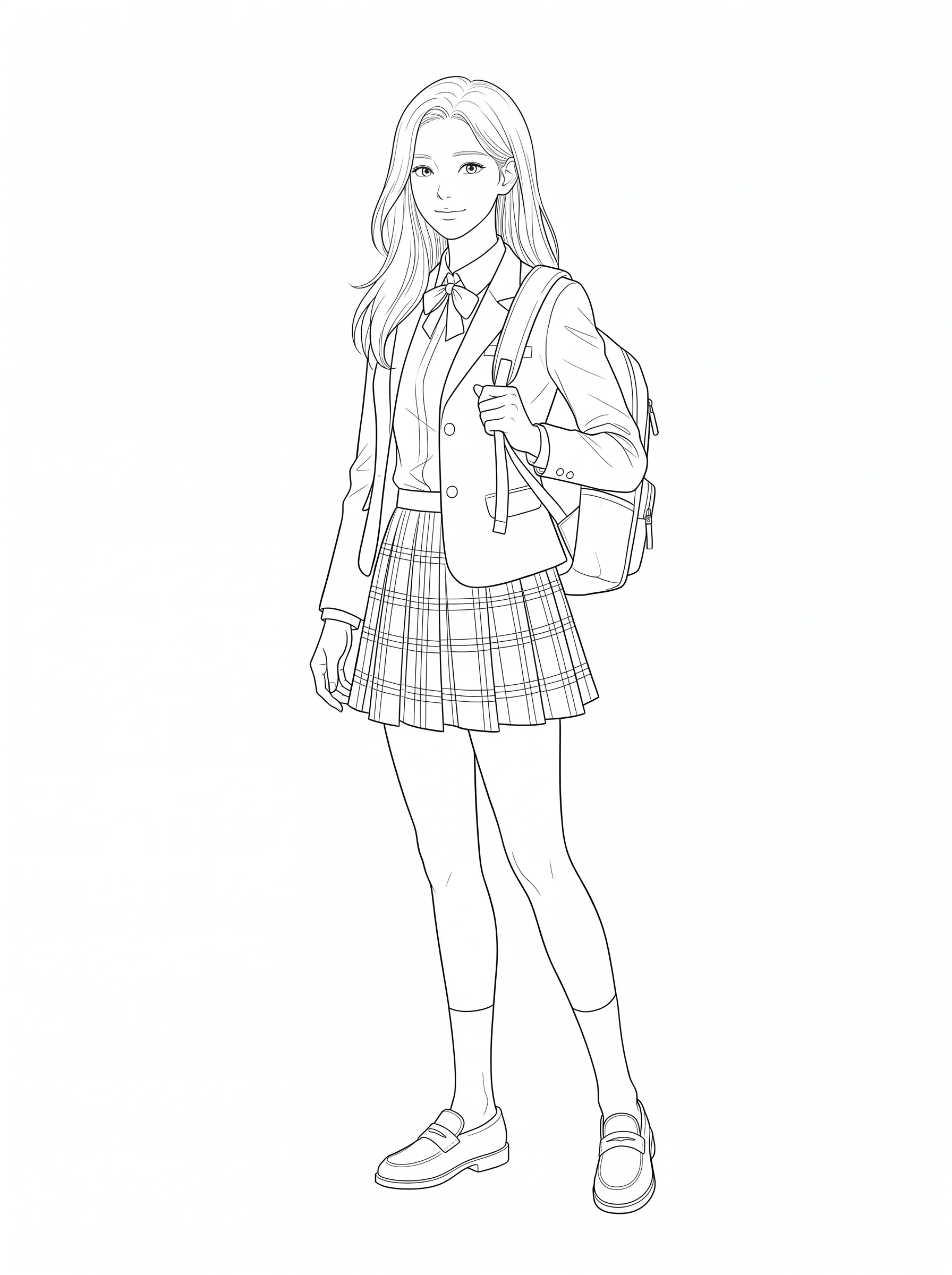 얇은 선화 — 깔끔한 채색 베이스